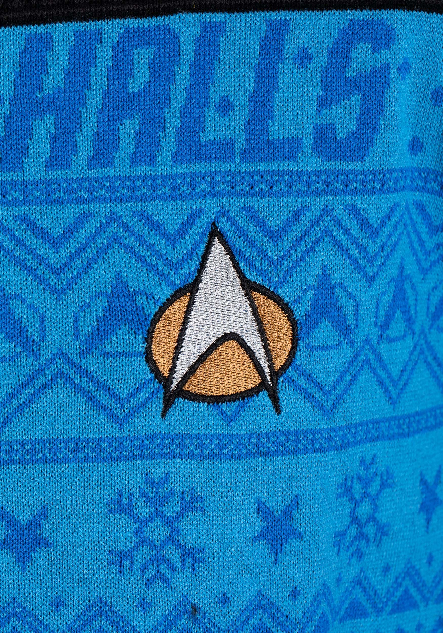Star Trek Blue Christmas Sweater