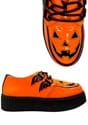 Patent Orange Jack O Lantern Creeper Shoes