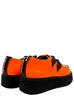 Patent Orange Jack O Lantern Creeper Shoes Alt 3