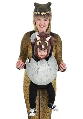 Click Here to buy Triceratops Hatchling Baby Costume Carrier | Baby Dinosaur Costumes from HalloweenCostumes, CDN Funds & Shipping