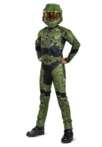 Click Here to buy Halo Infinite Master Chief Classic Kids Costume from HalloweenCostumes, CDN Funds & Shipping