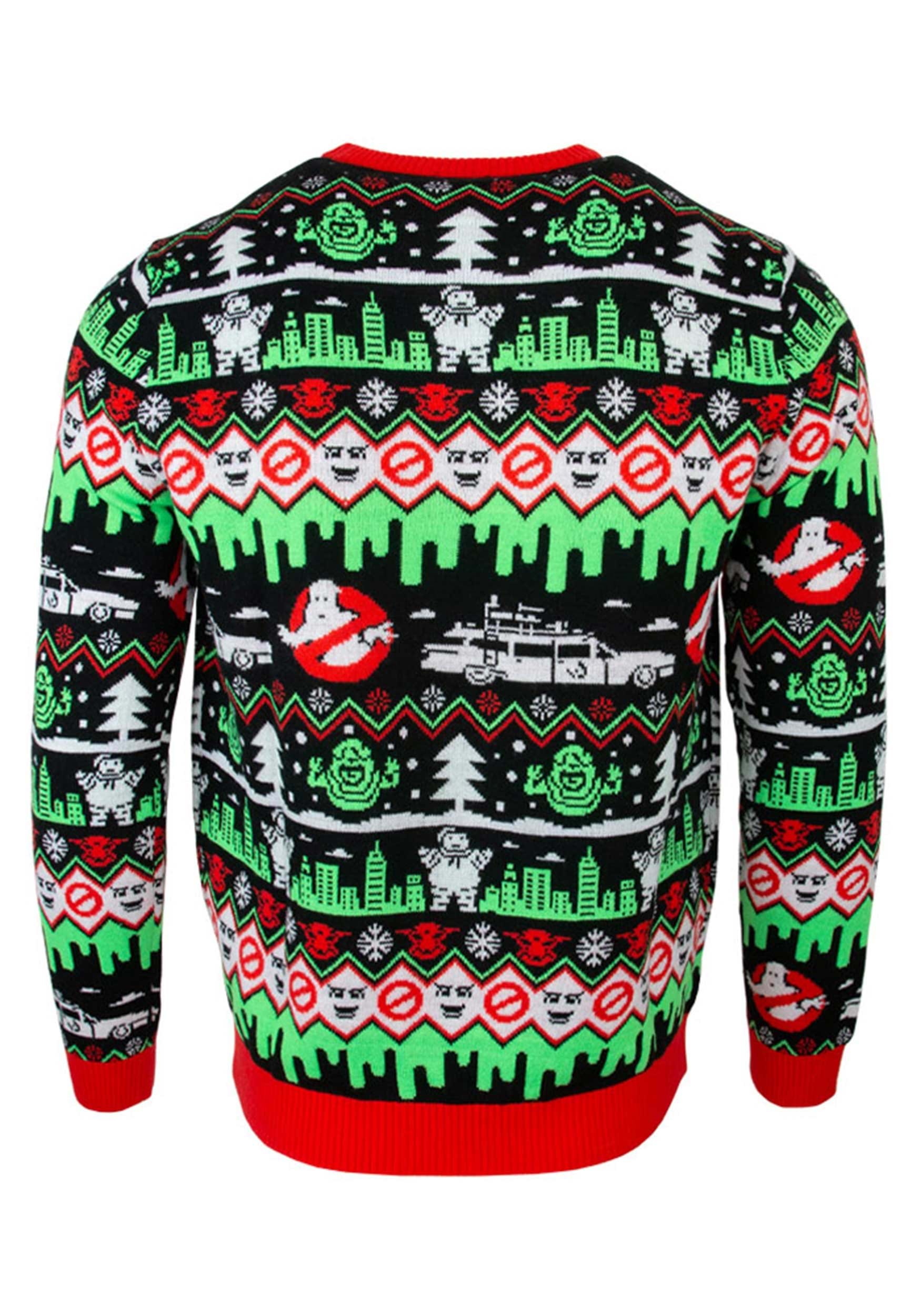Adult Ghostbusters Christmas Ugly Sweater