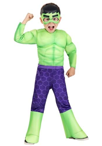 Click Here to buy The Incredible Hulk Costume for Toddlers from HalloweenCostumes, CDN Funds & Shipping