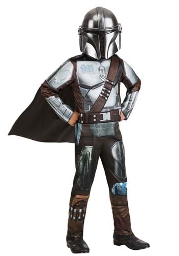 Click Here to buy Light Up The Mandalorian Kids Costume from HalloweenCostumes, CDN Funds & Shipping