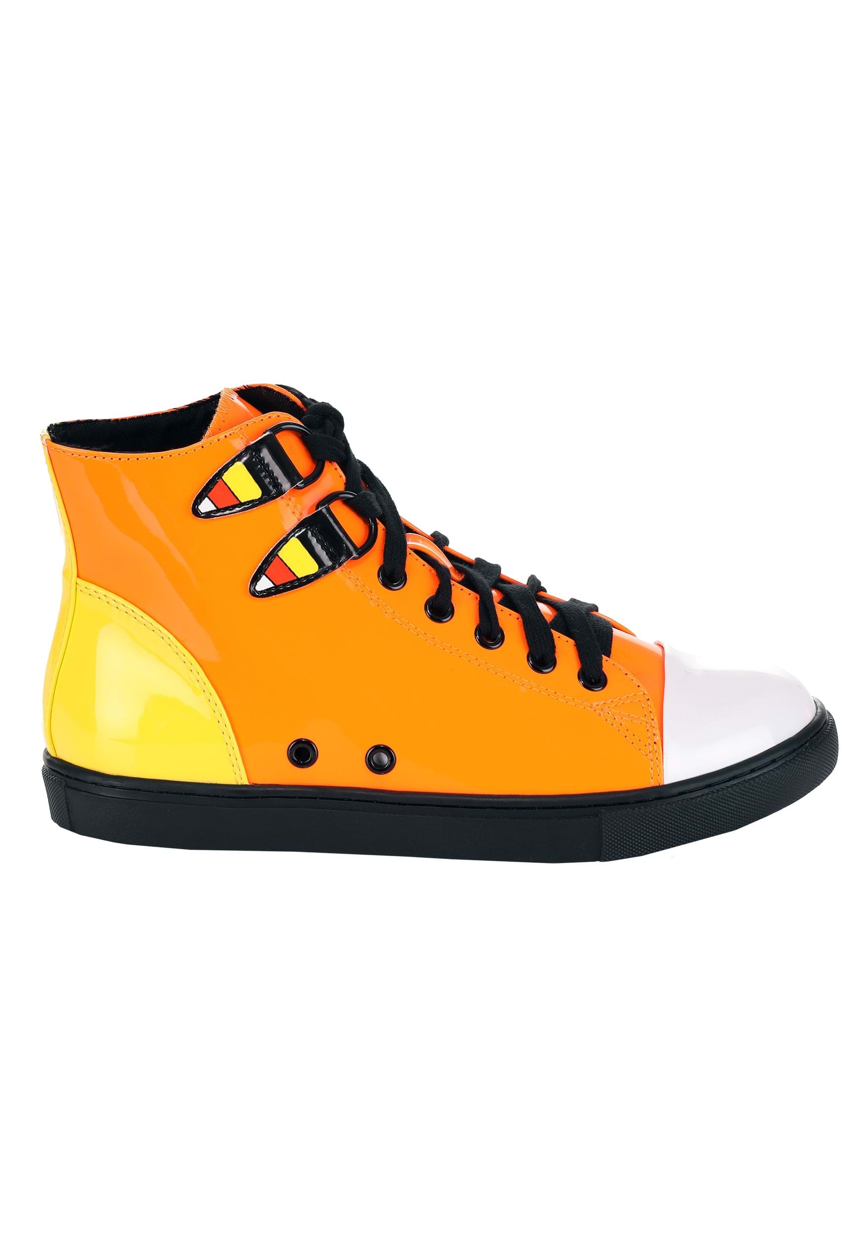 Candy Corn Chelsea Patent High Top Sneakers