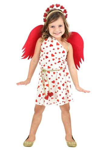 Click Here to buy Toddler Cutie Cupid Girls Costume | Valentines Day Costume from HalloweenCostumes, CDN Funds & Shipping