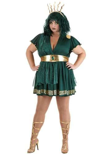 Click Here to buy Plus Size Womens Stunning Medusa Costume from HalloweenCostumes, CDN Funds & Shipping