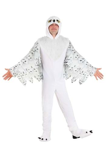 Click Here to buy Plush White Owl Adult Costume | Animal Costumes from HalloweenCostumes, CDN Funds & Shipping