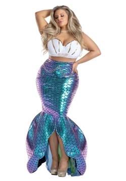 Womens Plus Size Under the Sea Mermaid Costume