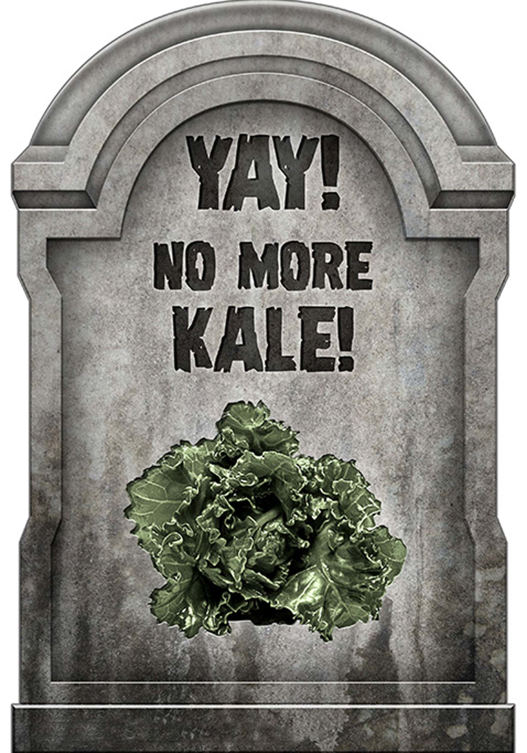 Yay! No More Kale! Tombstone Halloween Prop , Tombstones