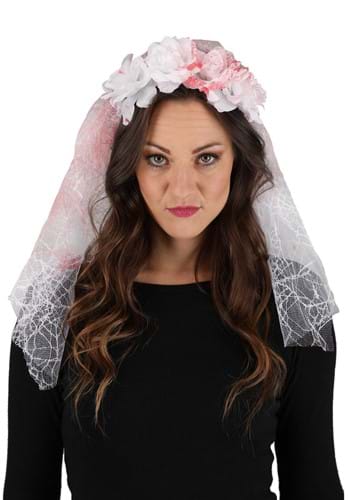 Click Here to buy White Bloody Veil Accessory from HalloweenCostumes, CDN Funds & Shipping