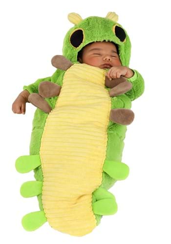Infant Green Caterpillar Costume Bunting