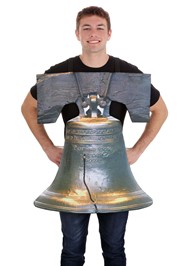 Cracked Liberty Bell Sandwich Board Adult Costume Cracked Liberty Bell Sandwich Board Adult Costume