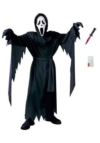 Click Here to buy Ghost Face Kids Costume Set from HalloweenCostumes, CDN Funds & Shipping