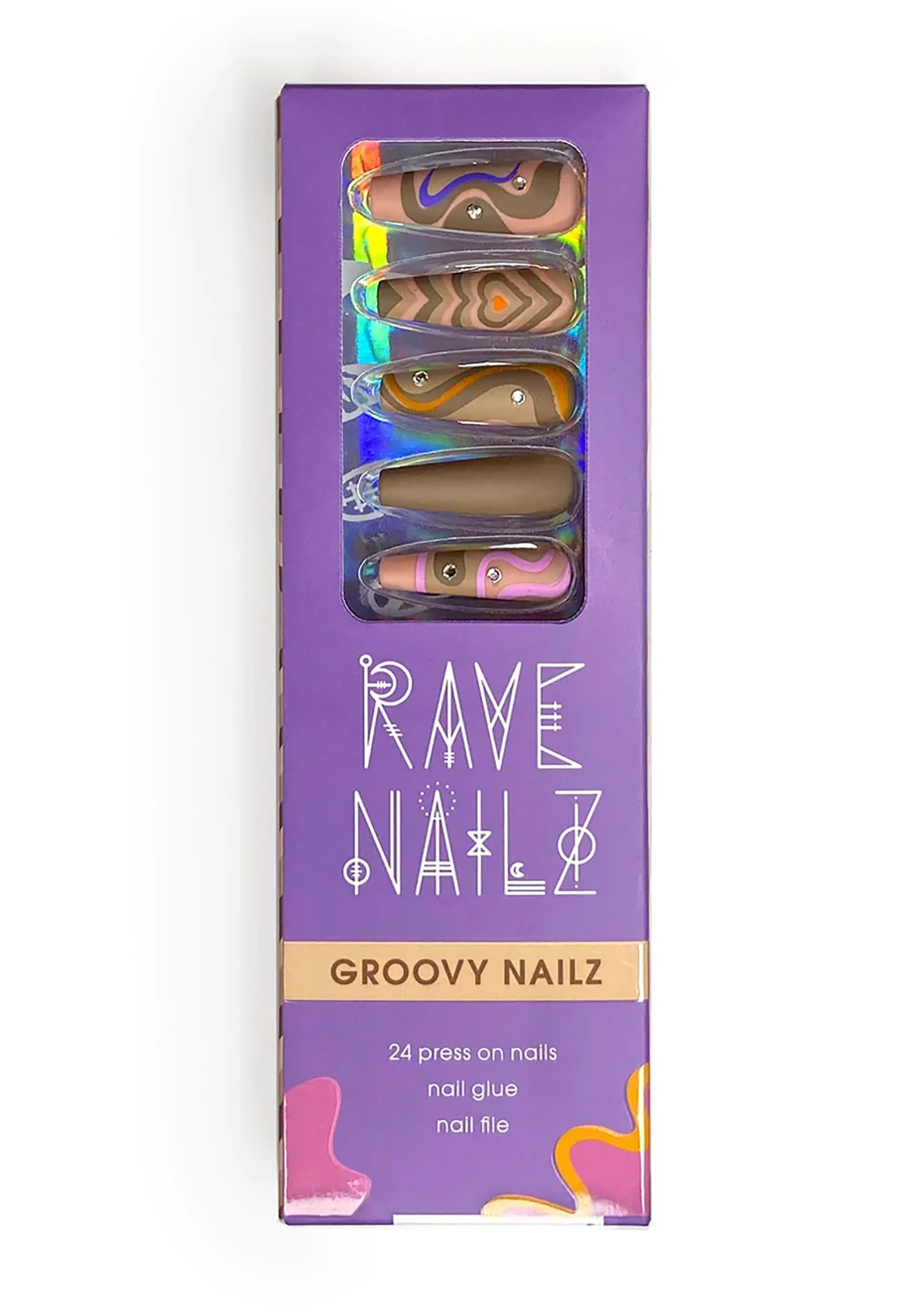 Press-On Groovy Nails Kit