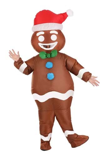 Click Here to buy Adult Inflatable Gingerbread Costume from HalloweenCostumes, CDN Funds & Shipping