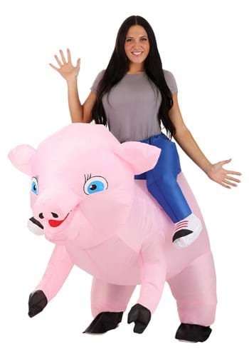 Click Here to buy Inflatable Ride on Pig Adult Costume from HalloweenCostumes, CDN Funds & Shipping