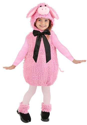 Click Here to buy Toddler Deluxe Pink Squiggly Piggy Costume | Farm Animal Costumes from HalloweenCostumes, CDN Funds & Shipping