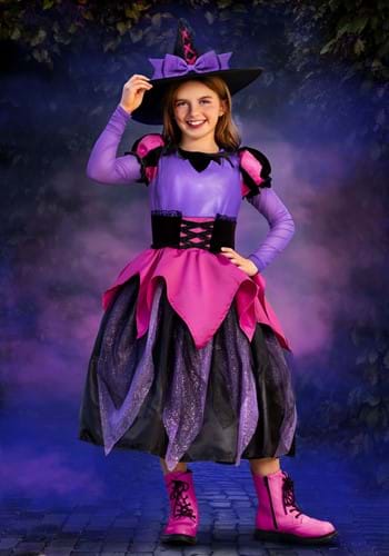 Click Here to buy Witch Prestige Girls Costume from HalloweenCostumes, CDN Funds & Shipping