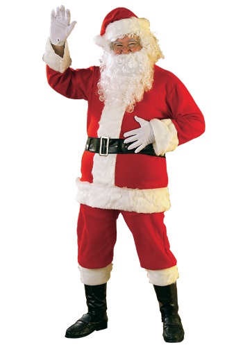 Click Here to buy Flannel Santa Suit Costume from HalloweenCostumes, CDN Funds & Shipping