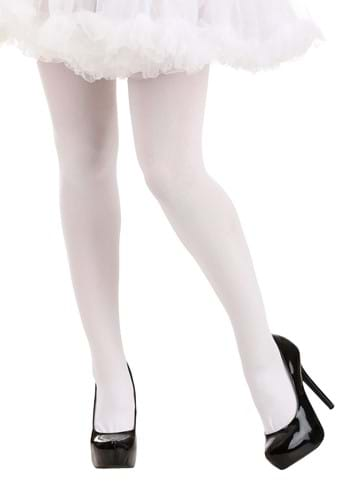 Women's Opaque White Tights