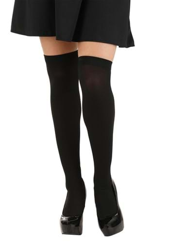 Black Nylon Over The Knee Stockings