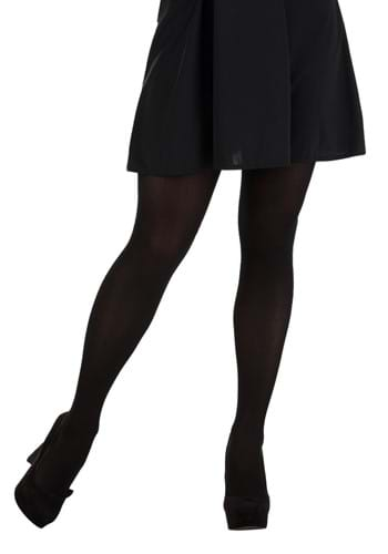 Women s Opaque Black Costume Tights