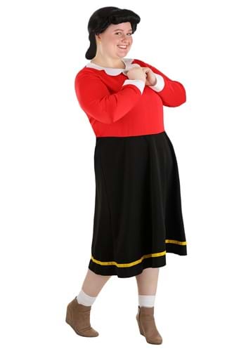 Click Here to buy Womens Plus Size Olive Oyl Costume | Plus Size Popeye Costumes from HalloweenCostumes, CDN Funds & Shipping