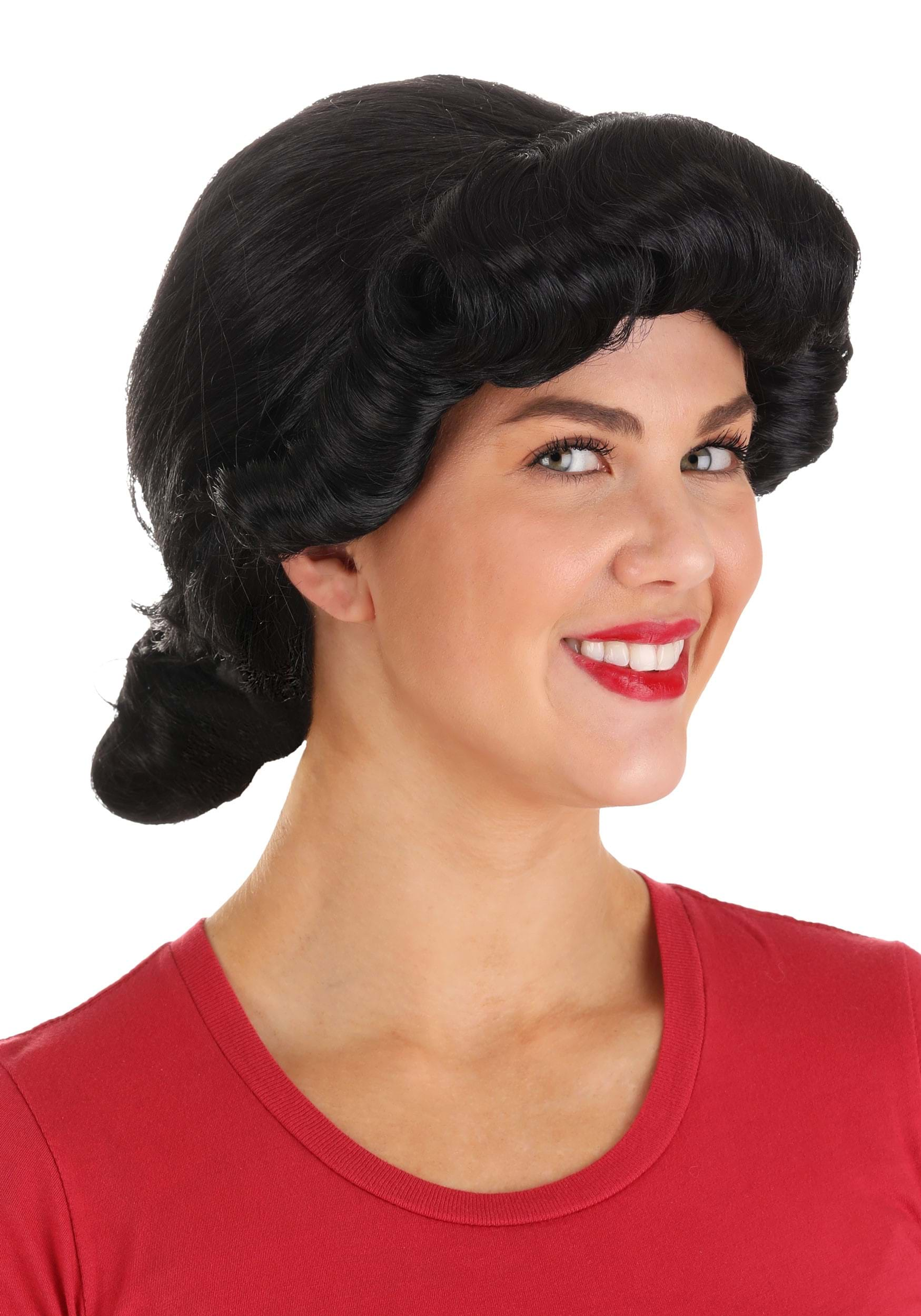 Popeye Women's Olive Oyl Black Wig