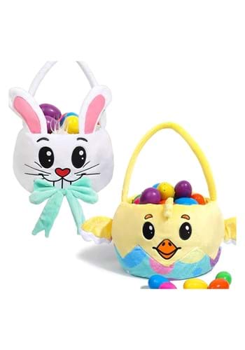 Click Here to buy 2 Pack Chicken and Bunny Easter Basket Set | Easter Accessories from HalloweenCostumes, CDN Funds & Shipping