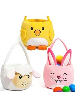 3 Pack Chicken Bunny and Sheep Basket Set