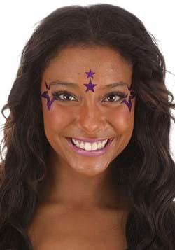 JamStar Holographic Face Decals in Purple Sparkle