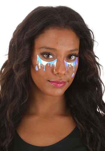 Cry Baby Holographic Face Decals in Electric Opal