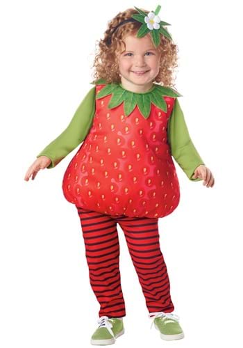 Click Here to buy Classic Strawberry Toddler Costume from HalloweenCostumes, CDN Funds & Shipping