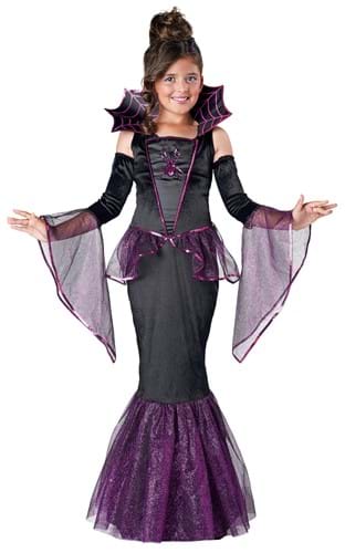 Click Here to buy Stunning Spiderella Kids Costume from HalloweenCostumes, CDN Funds & Shipping