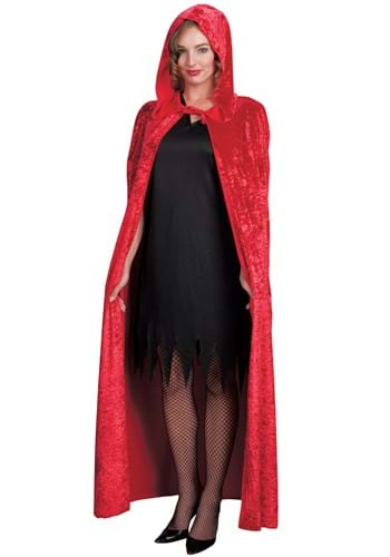 Adult Red Velveteen Cape