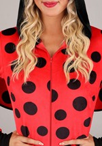 Plus Size Women's Ladybug Costume Romper Alt 2