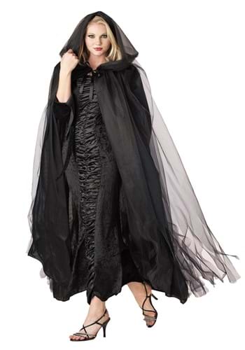 Click Here to buy Midnight Black Cape for Adults | Costume Capes from HalloweenCostumes, CDN Funds & Shipping