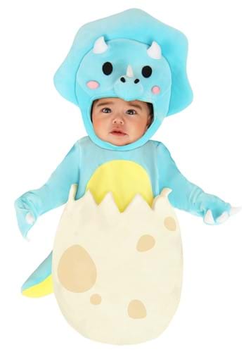Click Here to buy Tiny Triceratops Dino Baby Costume Bunting | Baby Dinosaur Costumes from HalloweenCostumes, CDN Funds & Shipping