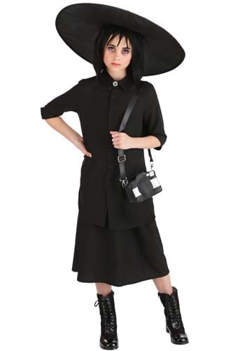 Click Here to buy Kids Gothic Deetz Costume Dress | Beetlejuice Costumes from HalloweenCostumes, CDN Funds & Shipping