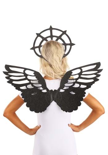 Click Here to buy Dark Angel Halo and Wing Accessory Costume Kit | Angel Accessories from HalloweenCostumes, CDN Funds & Shipping