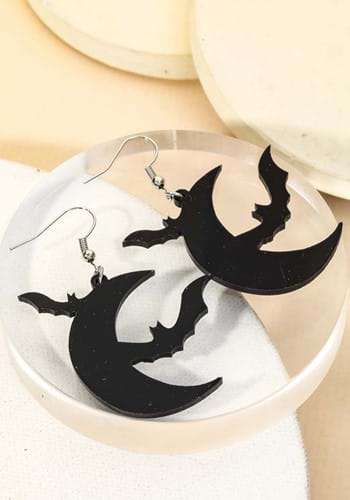 Bats and Moon Earrings