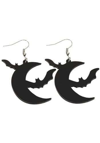 Click Here to buy Bats and Moon Costume Earrings from HalloweenCostumes, CDN Funds & Shipping