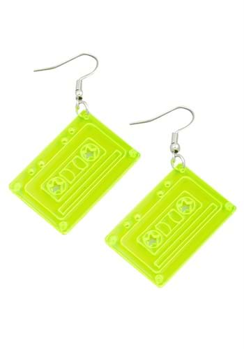 Click Here to buy Neon Cassette Tape Costume Earrings from HalloweenCostumes, CDN Funds & Shipping