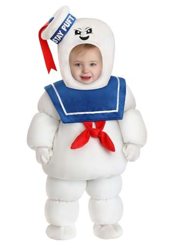 Click Here to buy Deluxe Stay Puft Marshmallow Man Baby Ghostbuster Costume | Stay Puft Marshmallow Man Costumes from HalloweenCostumes, CDN Funds & Shipping