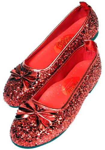 Click Here to buy Kids Ruby Slippers Red Shoes | Costume Accessories from HalloweenCostumes, CDN Funds & Shipping