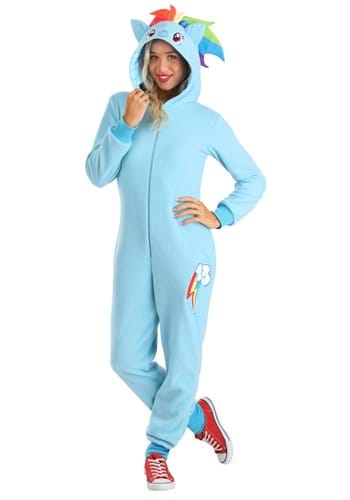 Click Here to buy My Little Pony Rainbow Dash Womens Union Suit Costume | My Little Pony Costumes from HalloweenCostumes, CDN Funds & Shipping