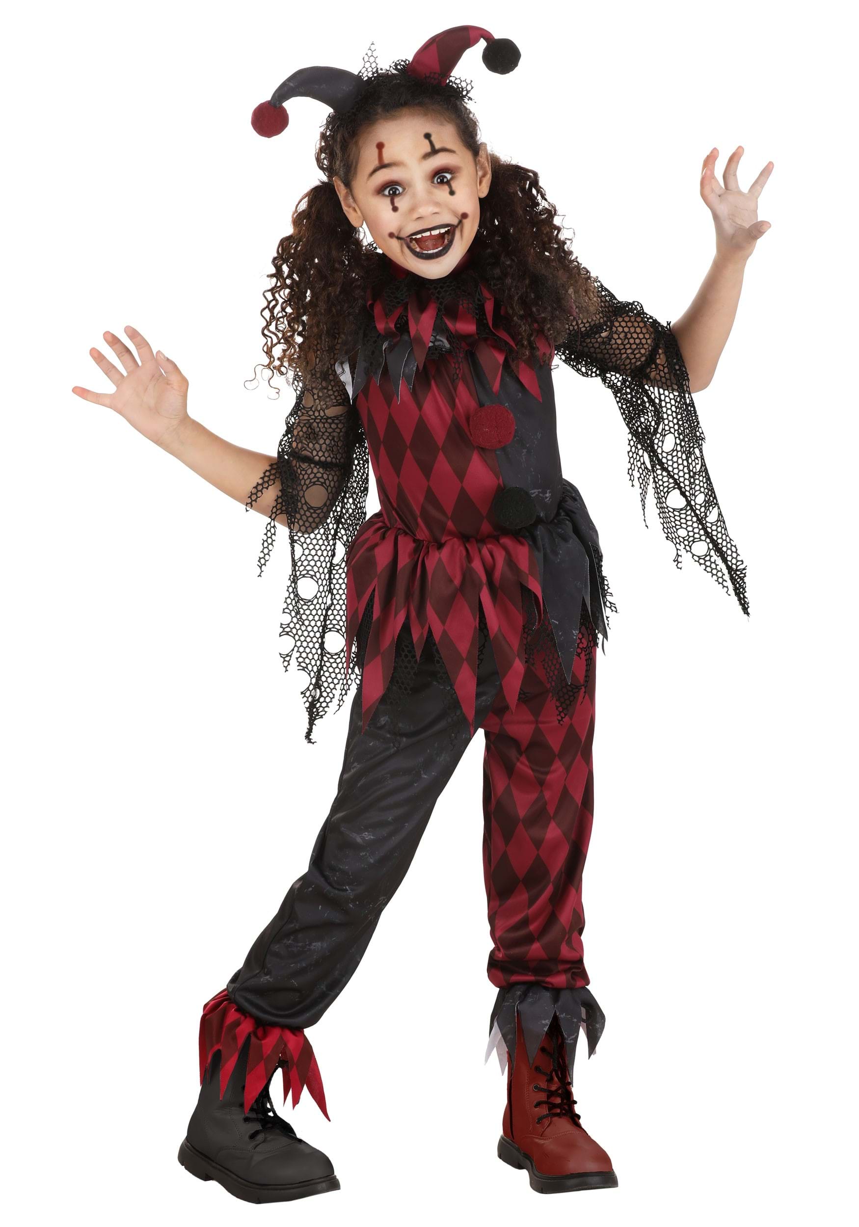Kid's Jinxed Jester Clown Costume | Jester Costumes