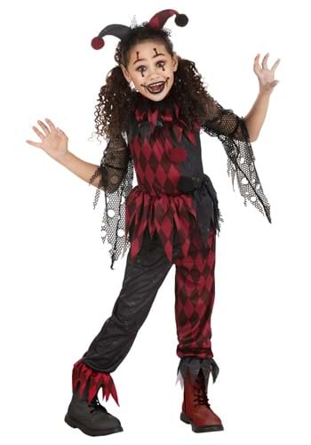 Click Here to buy Kids Jinxed Jester Clown Costume | Jester Costumes from HalloweenCostumes, CDN Funds & Shipping