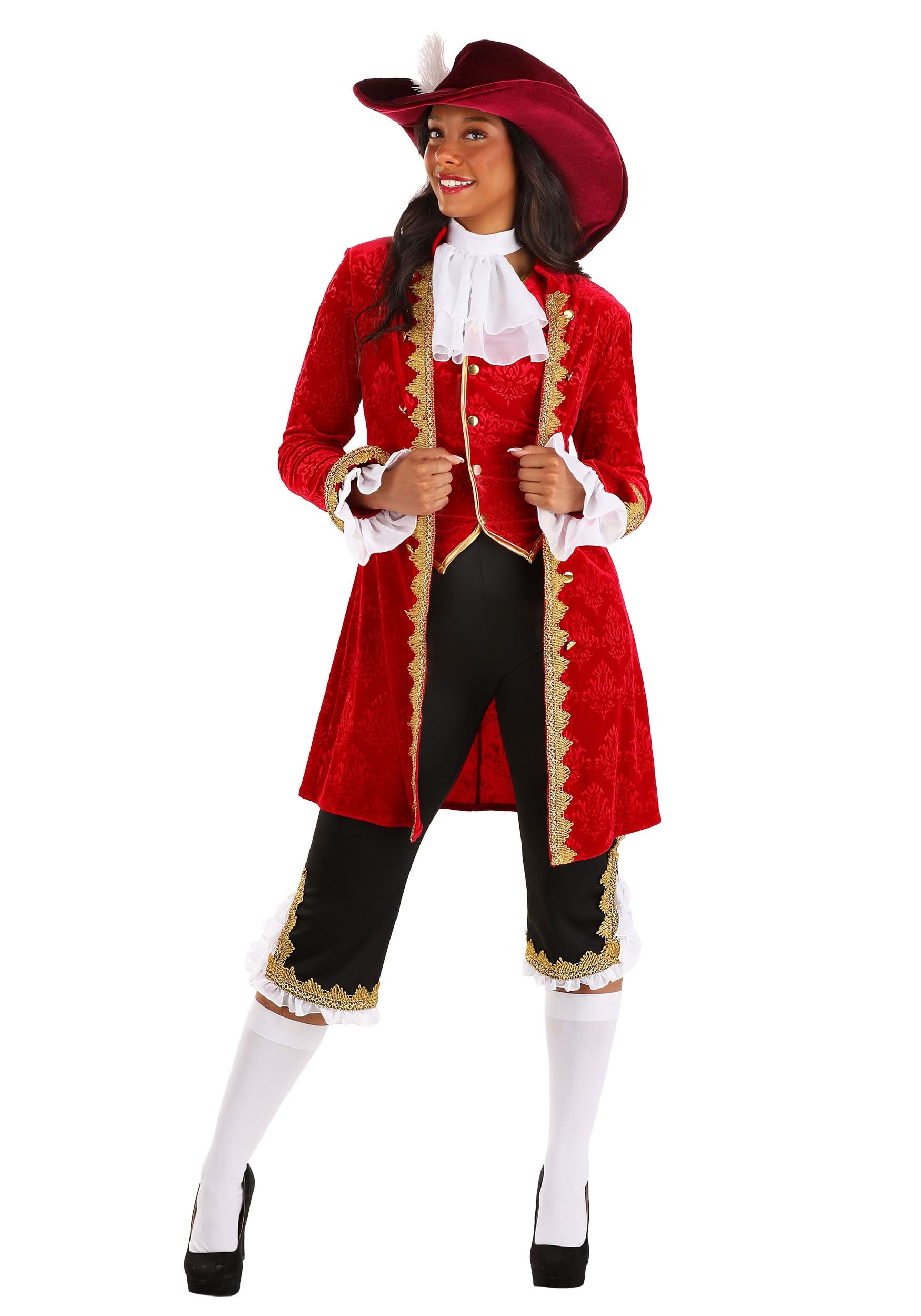 Deluxe Captain Hook Women's Costume , Pirate Costumes